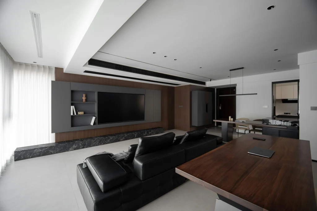 modern home design with functional furniture layout