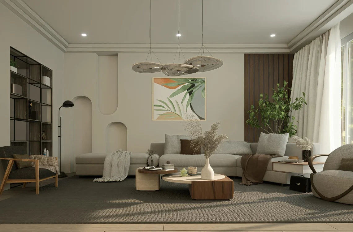 home styling tips for clean and balanced living room