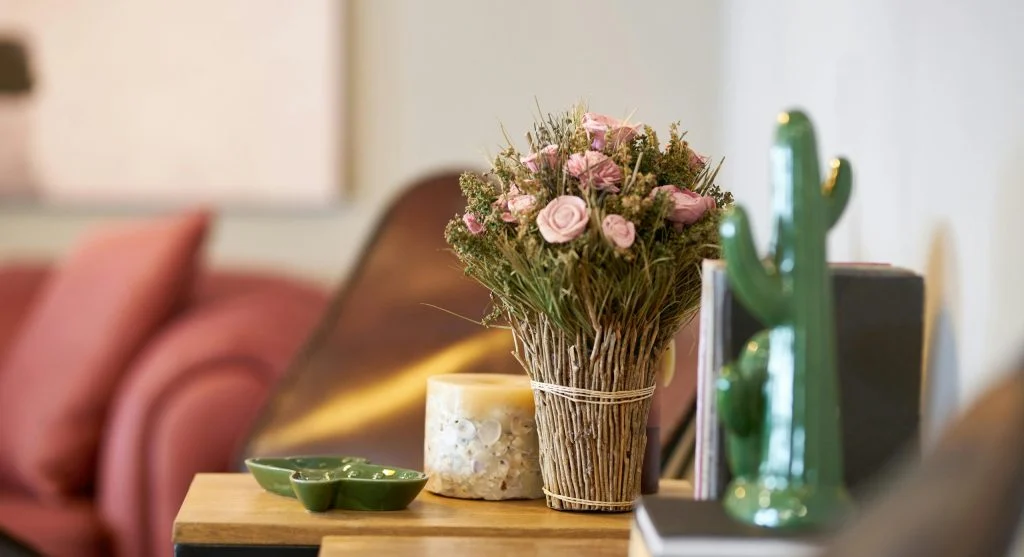 Home interior with various textures for depth