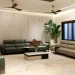 Living room interior with stylish decor and furniture