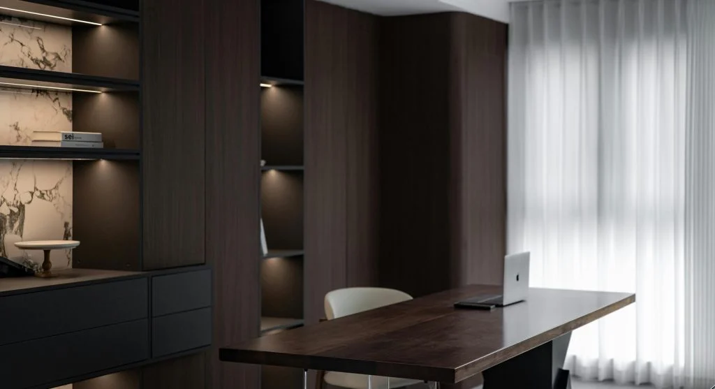 Arrange furniture in any room starting with large pieces