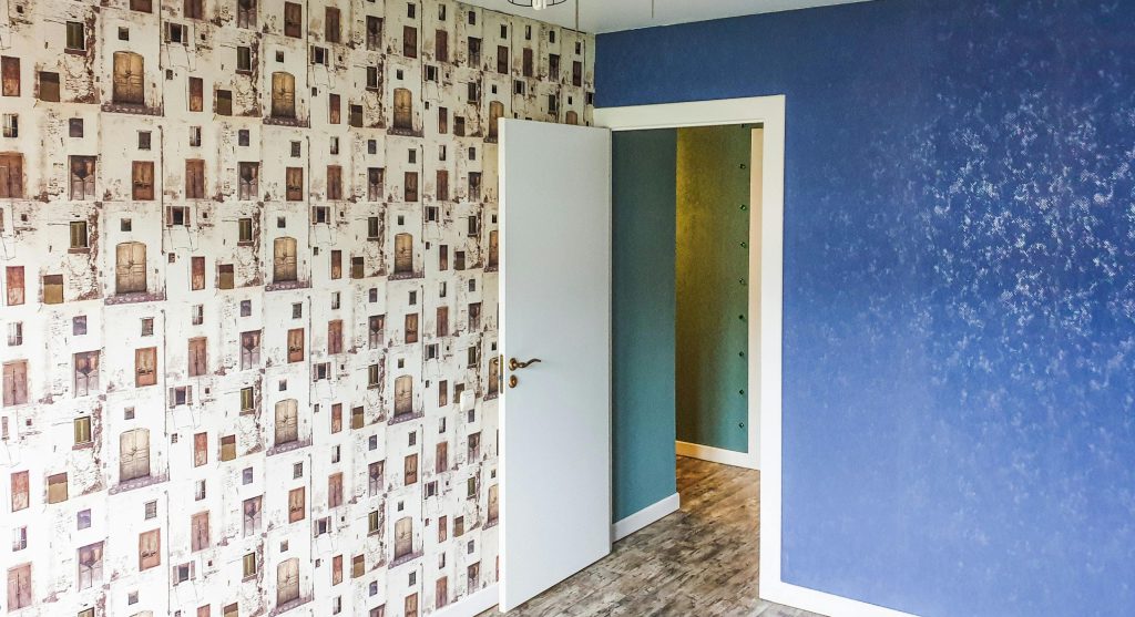 Interior design concept with mixed textures for added depth