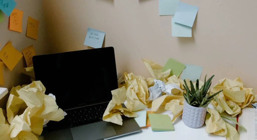Home not productive due to visual distractions